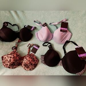 Bali Women's Bra Set - Black, Blue, Brown Floral